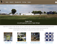 Tablet Screenshot of eagleparkmichigan.org